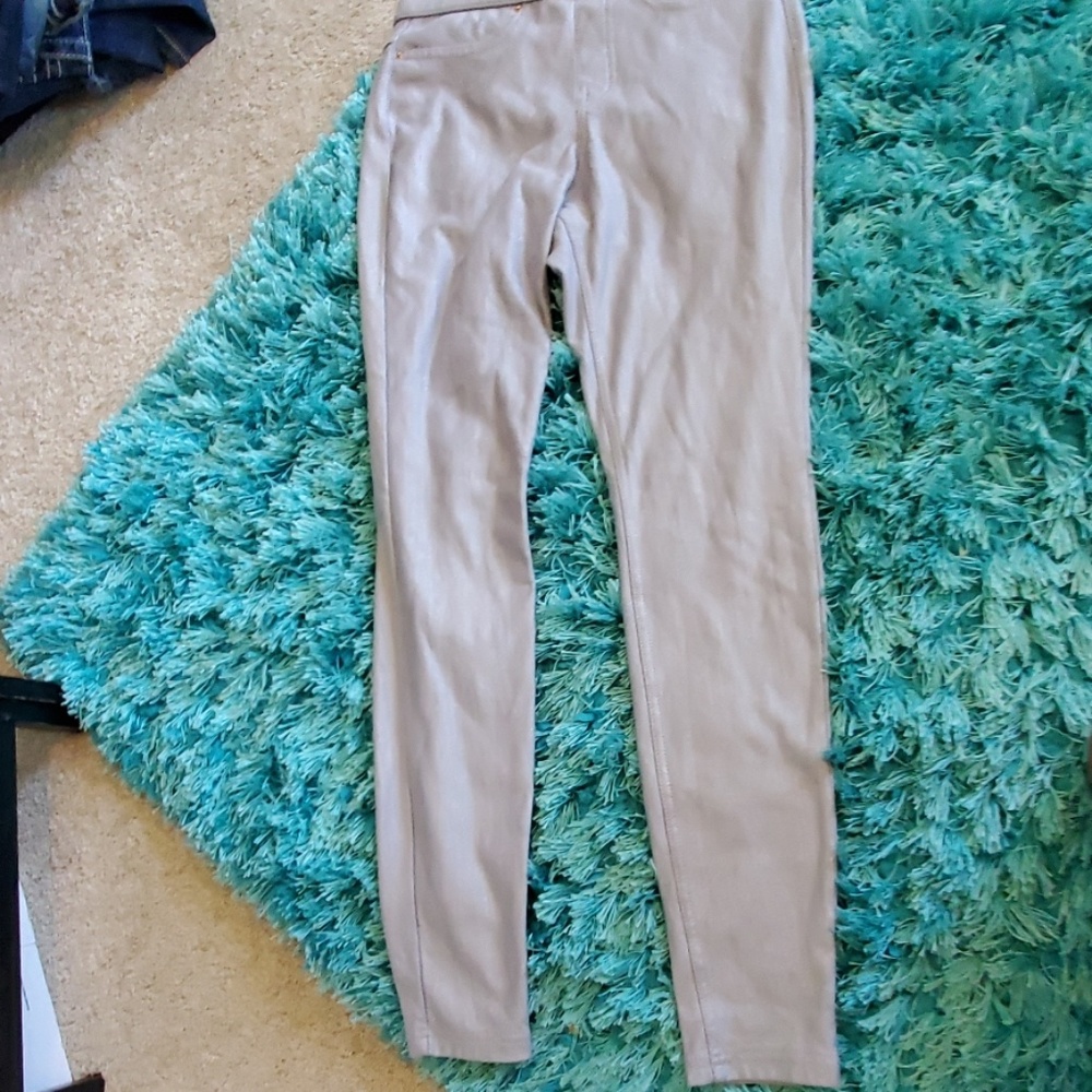 ladies s hue lavender pull on denim legging pants